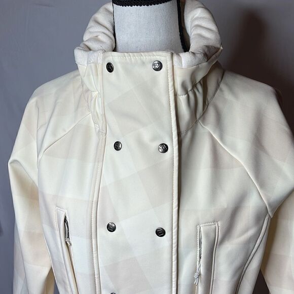 Avalanche Cream/Checkered Weather Shield Protection Layer Jacket. Size Large. - Picture 2 of 14